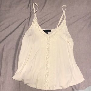 Cute crop-ish cream-colored AE tank!